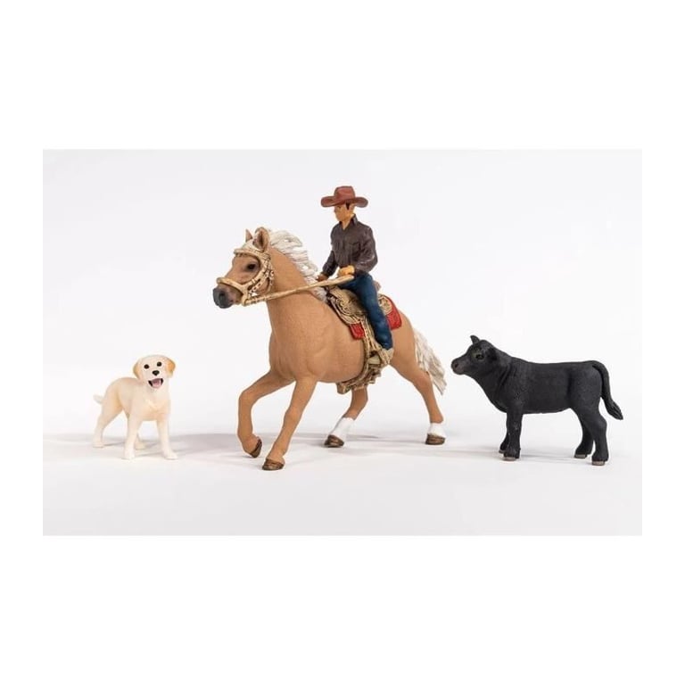 SCHLEICH Aventures d'équitation Western 42578 Gamme Farm World - vue 2