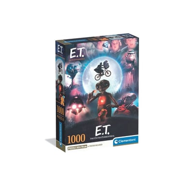 Puzzle 1000 pièces CLEMENTONI E.T. The Extra-Terrestrial Compact 70 x 50 cm avec poster Boîte compacte - Neuf