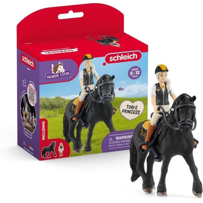 Schleich Figurine Tori et Princess, des 5 ans, HORSE CLUB - c, 11 pieces - 42640 Horse Club