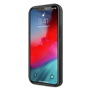 Custodia Mercedes per iPhone 12 Pro Max 6,7'' Nero Argento Motivo a stella