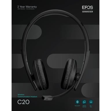 Auriculares - EPOS - C20 - Inalámbricos - Multiplataforma - Negro