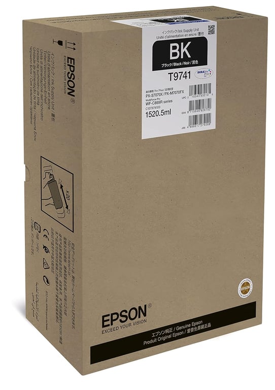Epson T9741 1520.5 ml taille original cartouche d'encre pour WorkForce Pro WF C869R WF C869RD3TWFC WF C869RDTWF WF C869RDTWFC