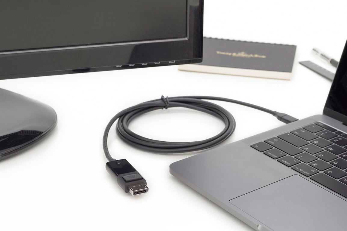 Digitus Câble adaptateur USB Type C Gén. 2 Type C vers DP Neuf - vue 2