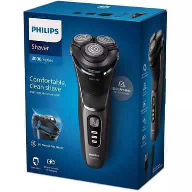 Philips S3343/13 Rasoio rotante da uomo Nero, Cromo