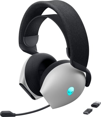 Alienware AW725H Casque Avec fil &sans fil Arceau Gaming USB Type-C Bluetooth Noir, Blanc