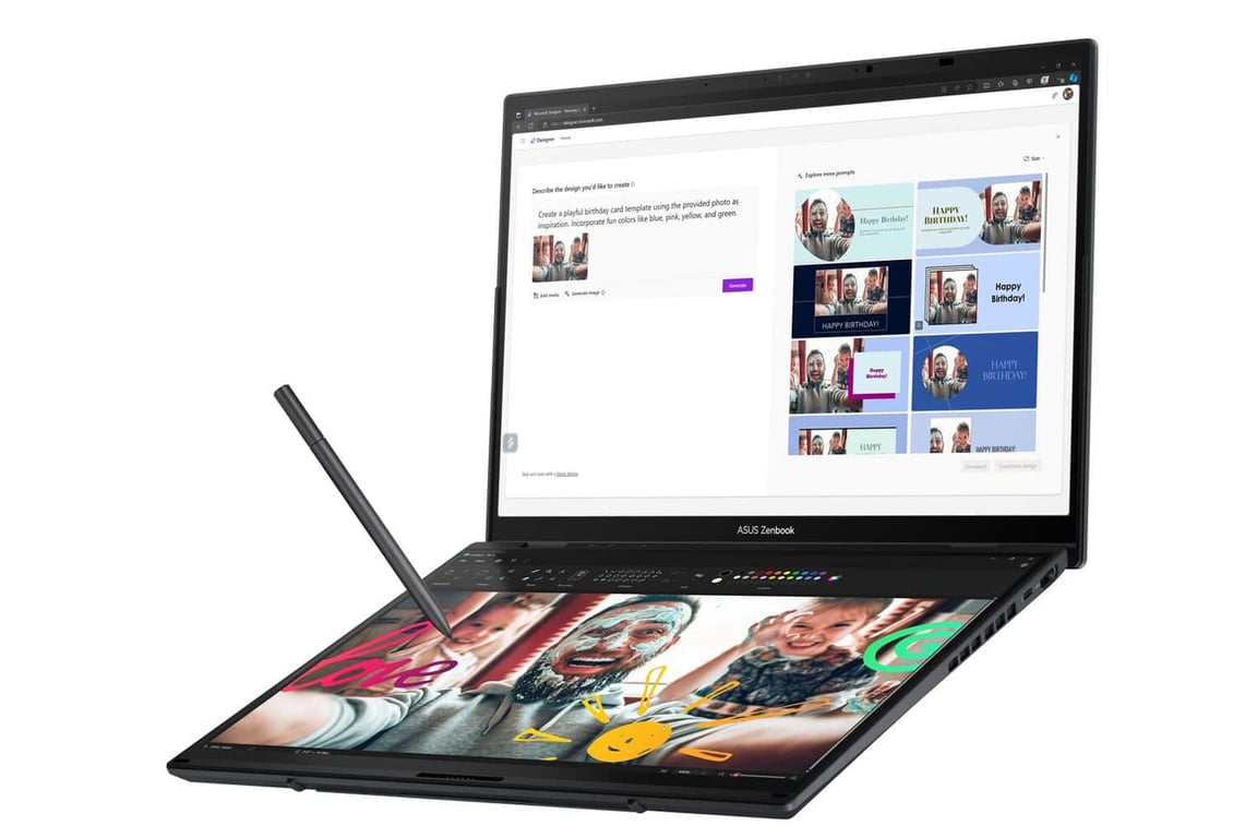 Zenbook Duo Intel 1TB Inkwell Gray AZERTY Neuf - vue 3