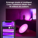 White & Color Ambiance, lampe Bloom, 4eme génération - Blanc, Bluetooth, fonctionne avec Alexa, Google, Homekit