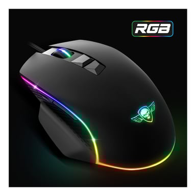 Spirit Of Gamer PRO M1 Ratón con cable para juegos Negro