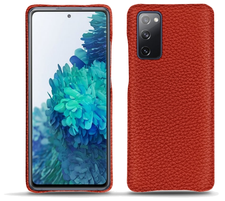 Coque cuir Samsung Galaxy S20 FE - Coque arrièreOrange