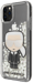 Funda rígida iridiscente y fosforescente Karl Lagerfeld para Apple iPhone 11 Pro Max, negro