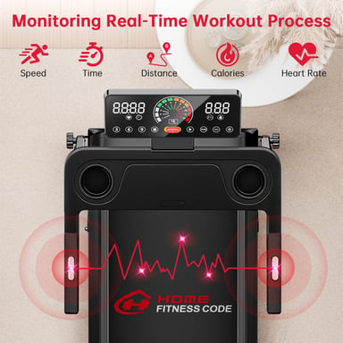 Cinta de correr plegable Q8, velocidad 1-12 km/h, inclinación manual del 5%