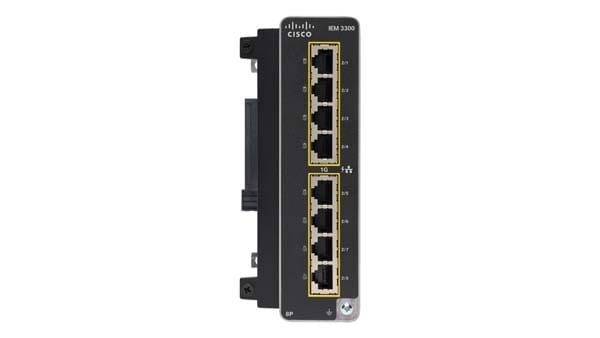 Cisco IEM 3300 8P= commutateur réseau Géré L2 Gigabit Ethernet 101001000 Connexion Ethernet supportant 'alimentation via ce port PoE Neuf