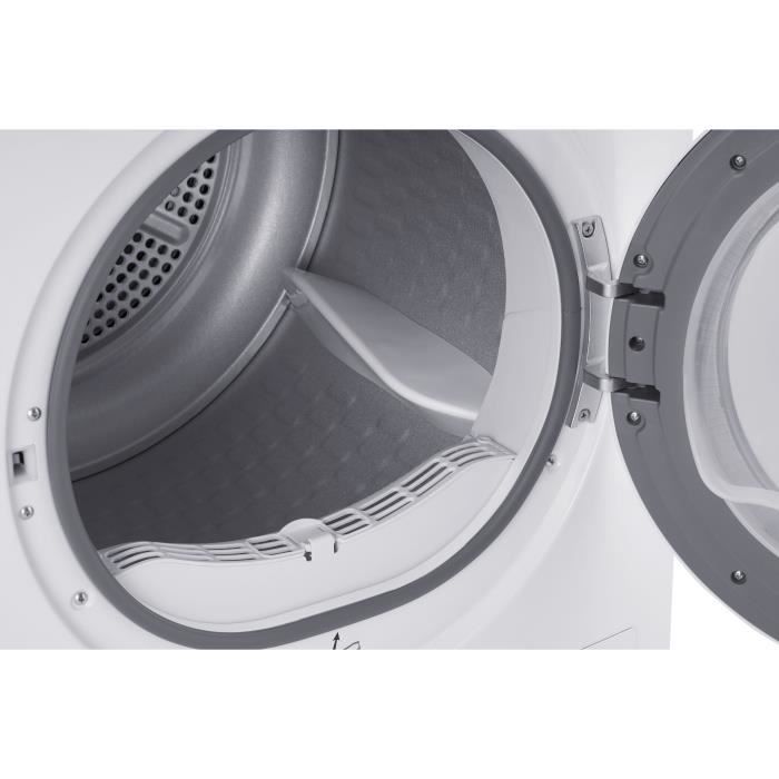 Sèche linge pompe à chaleur CONTINENTAL EDISON CESL8PCWD 8 kg 60 cm Classe D - vue 5
