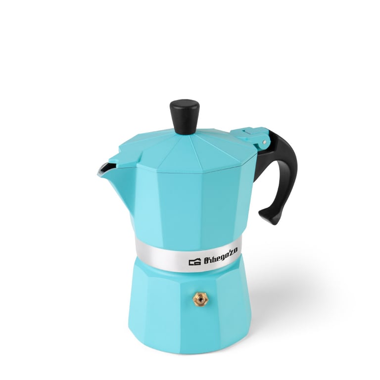 Cafetière en aluminium Orbegozo KFR 345 Prépare 3 tasses de café en quelques minutes Compatible avec différents types de cuisines Poignée ergonomique et valve de sécurité Facile à nettoyer et à entretenir Neuf