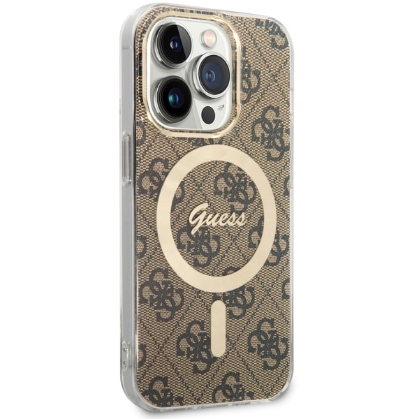 Guess Étui 4G MagSafe pour iPhone 14 Pro Blanc - vue 2