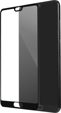 Protector de pantalla de cristal templado (100% cobertura de superficie) para Huawei P20 Pro, Negro