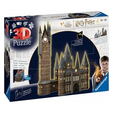 Puzzle 3D iluminado del Castillo de Hogwarts - Torre de Astronomía de Harry Potter