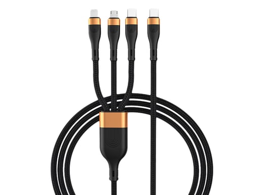 DLH DY-TU5008 cable USB 1,5 m USB C USB C/Micro USB-A/Lightning Negro