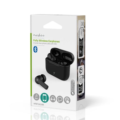 Écouteurs Sans Fil Bluetooth Intra-Auriculaire ENC Modèle HPBT2425BK Noir