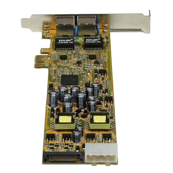 StarTech.com Carte Réseau PCI Express 2 ports Gigabit Ethernet RJ45 101001000Mbps POEPSE Neuf - vue 2