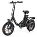 Bicicleta eléctrica isinwheel U4 para adultos, batería de 250 W, 36 V, 10,4 Ah, 16'', bicicletas eléctricas de paso bajo para adultos y adolescentes-Negro