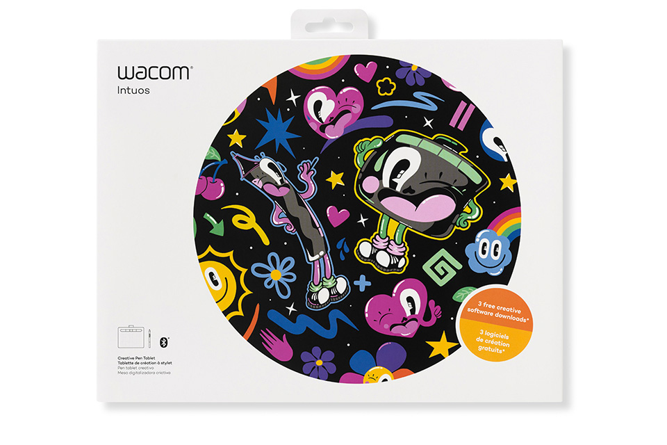 Wacom Intuos M Bluetooth tablette graphique Noir 2540 lpi 216 x 135 mm USB/Bluetooth - Neuf