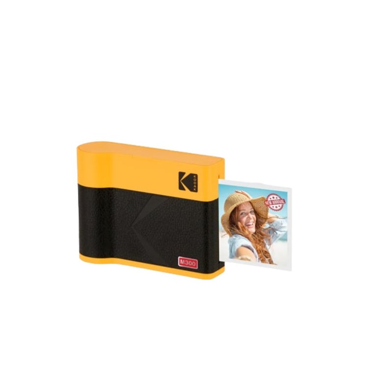 Kodak Imprimante Photo Portable Mini 3 ERA – Impressions Haute Qualité 4PASS, Résistantes à l'Eau, Format avec/sans Bordure, Compacte, Design Rétro - Jaune - Neuf