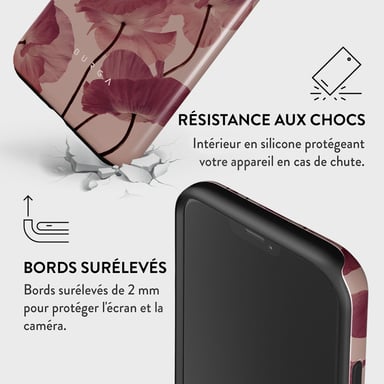 Burga Funda trasera para iPhone 12 Tough Motifs Tender Kiss Multicolor