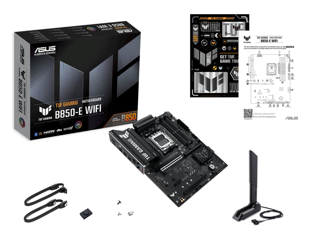 ASUS TUF GAMING B850-E WIFI AMD B850 Emplacement AM5 ATX - Neuf