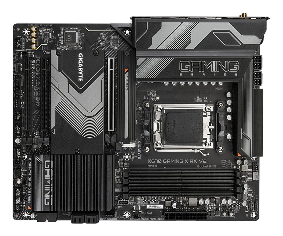 GIGABYTE X670 GAMING X AX V2 carte mère AMD X670 Emplacement AM5 ATX Neuf - vue 2