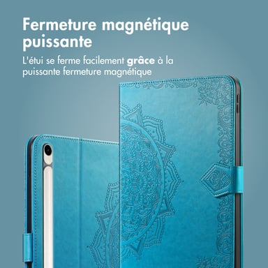 imoshion Coque tablette pour Samsung Galaxy Tab S9 11.0 pouces / S10 Lite / S10 FE / S9 FE 10.9 pouces - Turquoise
