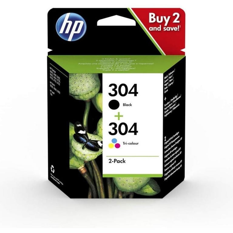 HP 304 Pack de 2 3JB05AE 3 Couleurs - vue 3