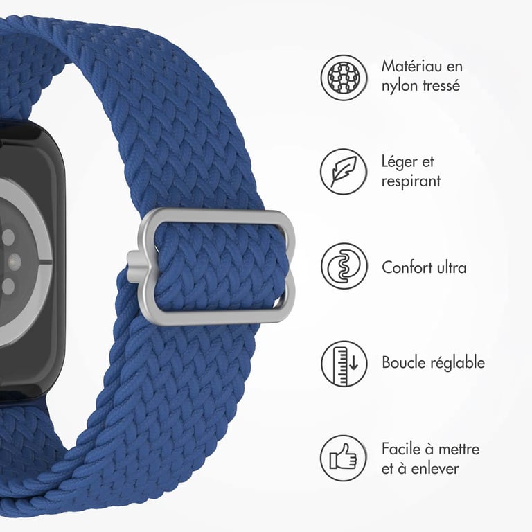 Bracelet Apple Watch 42mm Nylon tissé - vue 5