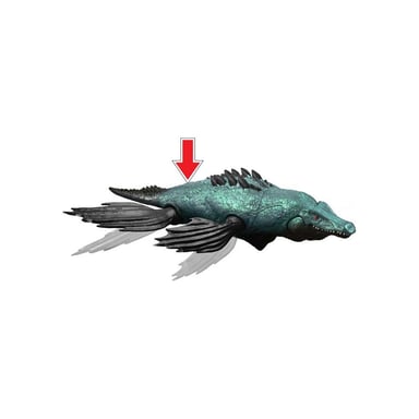 Mattel Figurine dinosaure - JURASSIC WORLD - Liopleurodon - Grande échelle - Nageoires mobiles - Mâchoire articulée - vue 6
