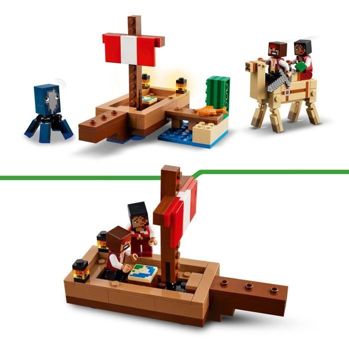 Lego Minecraft Le Voyage Du Bateau Pirate 21259 Lego La Boite - vue 4