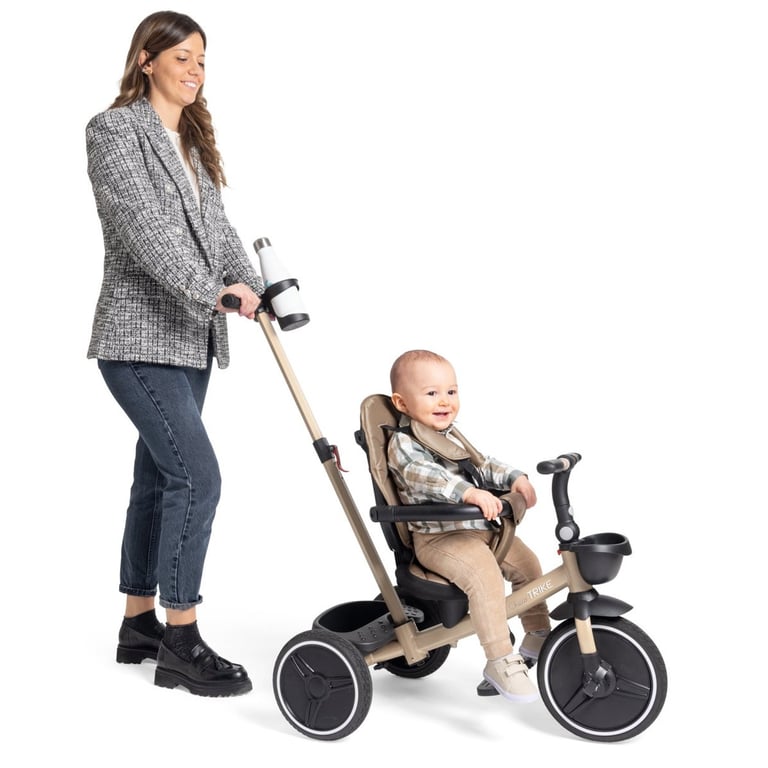 Chicco Jeu Tricycle 4 en 1 Tricycle évolutif de à accompagne la Croissance de ’Enfant Capote Amovible Roues en Caoutchouc EVA poignée télescopique Facile à Plier pédales Libres - vue 2