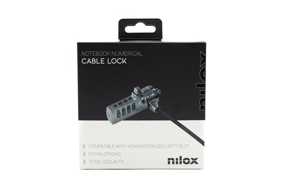 Nilox NXSC002 Cavo antifurto nero 1,8 m