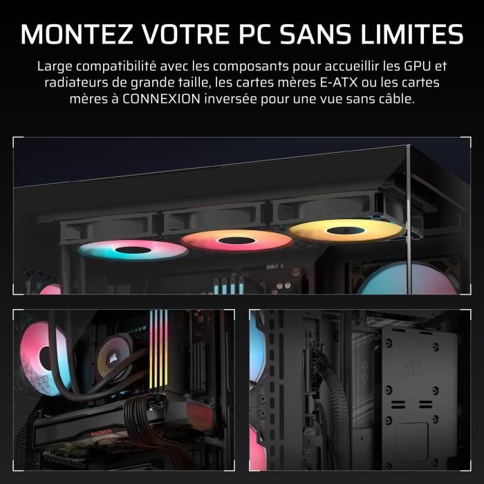3500X RS-R ARGB - Boîtier PC, Noir - Neuf