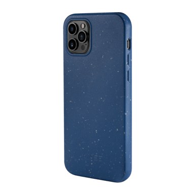 Carcasa antibacteriana vegana orgánica 100% cero residuos para Apple iPhone 12 mini, Azul