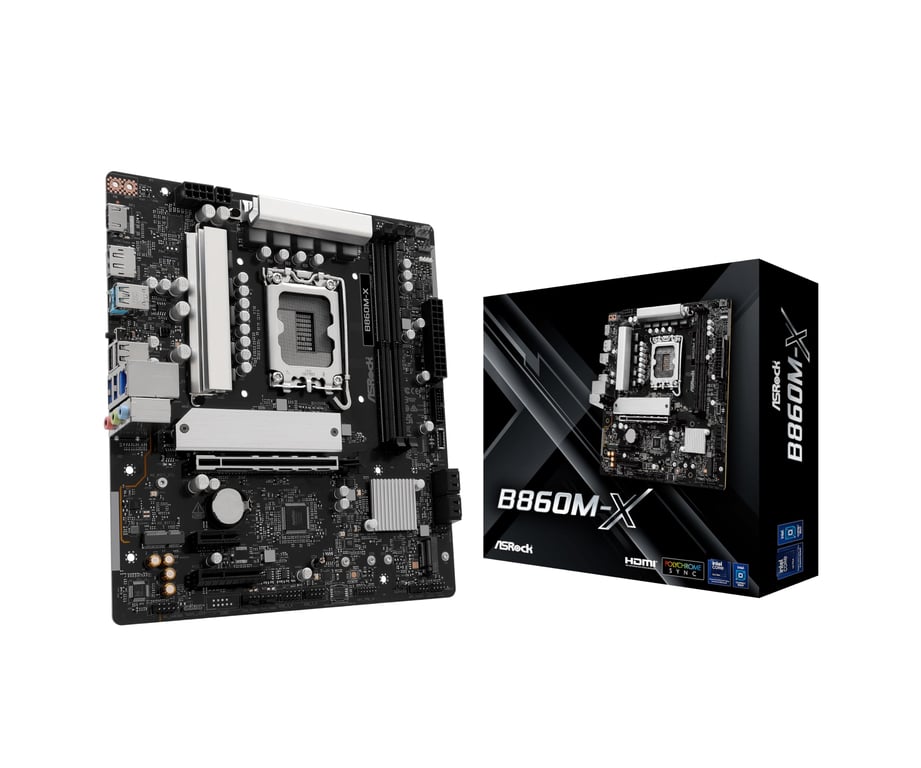 ASROCK Carte Mère B860M X Intel LGA 1851 Micro ATX Neuf