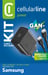 Cellularline Super Fast Charger Kit PD 45W Chargeur de secteur USB-C de 45W avec câble USB-C à USB-C