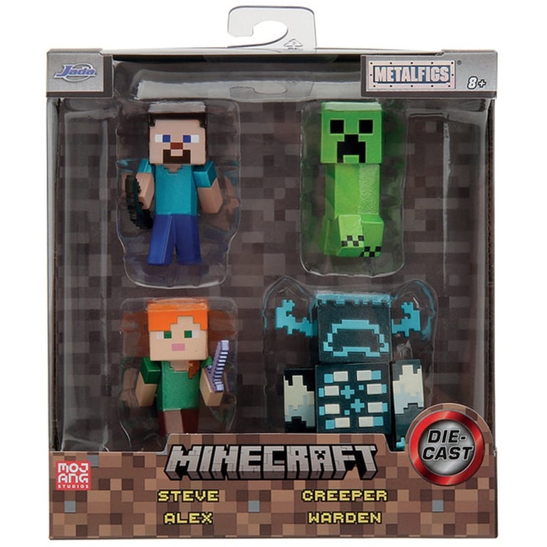 4 FIG 6CM JADA MINECRAFT Smoby SMY253262001 - Neuf
