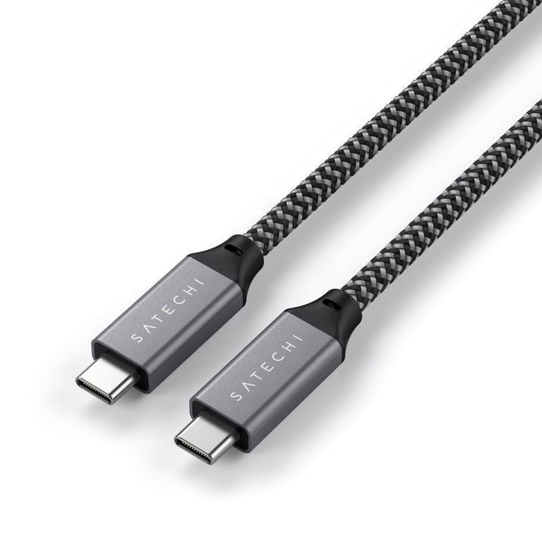 Satechi ST-U4C25M cable USB USB4 Gen 3x2 0,25 m USB C Negro, Gris