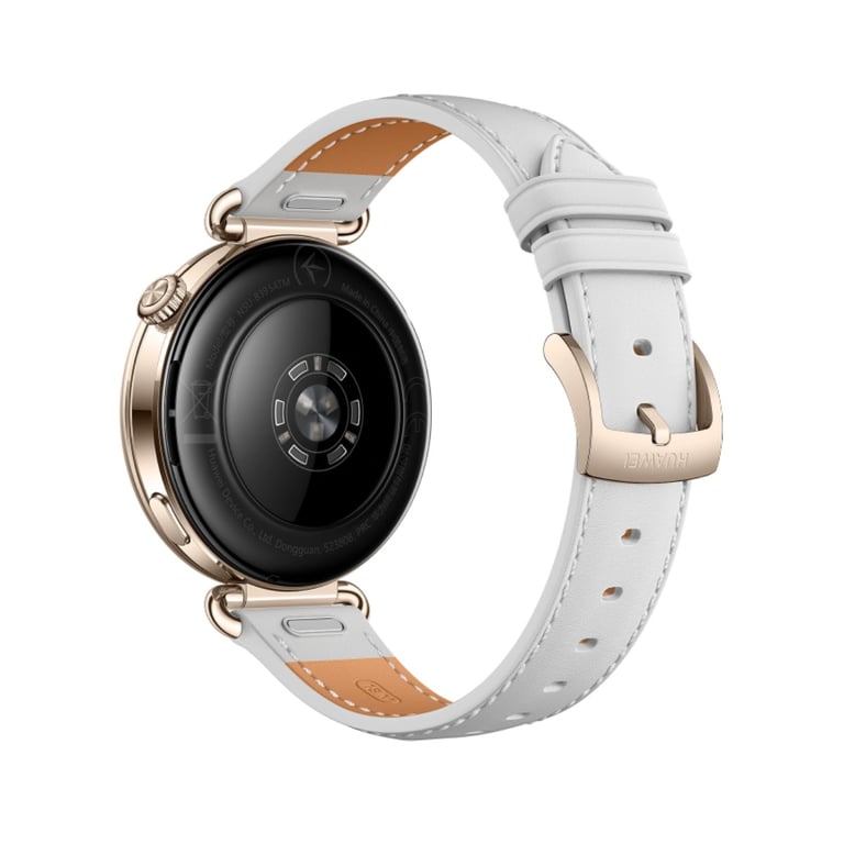 Montre connectée Huawei Watch GT 7 41 mm Bluetooth acier inoxydable doré avec bracelet en cuir composite - vue 5