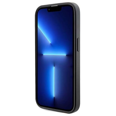 Custodia Guess per iPhone 15 Pro Max 6,7'' nero Custodia rigida 4G a strisce stampate MagSafe