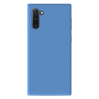 Coque silicone unie Mat Bleu compatible Samsung Galaxy Note 10