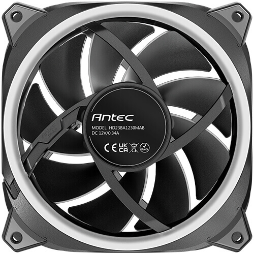 Antec Neo Prizm T3 120 ARGB_3PK Boitier PC Ventilateur 12 cm Noir 3 pièce(s)