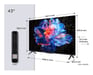 TCL P6K 43P6K TV 109,2 cm (43'') 4K Ultra HD Smart TV Wifi Métallique