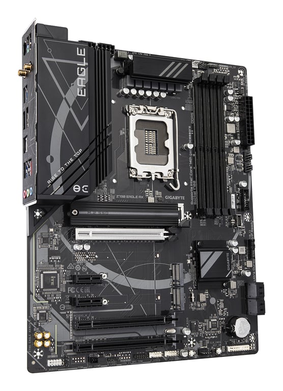 GIGABYTE Z790 EAGLE AX Carte mère Prend en charge les processeurs Intel Core de 14e génération VRM numérique 12+1+1 phases jusqu'à 7600 MHz DDR5 OC 3xPCIe 4.0 .2 Wi Fi 6E LAN 2.5GbE USB 3.2 Gen 2 Neuf - vue 4