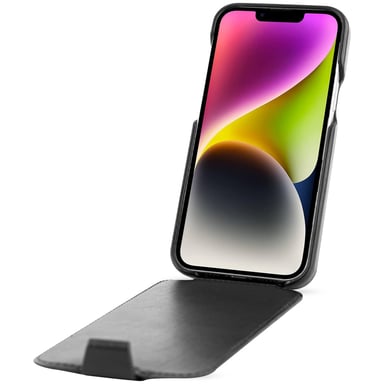 Housse cuir Apple iPhone 15 Plus -  - Noir - Cuir lisse premium